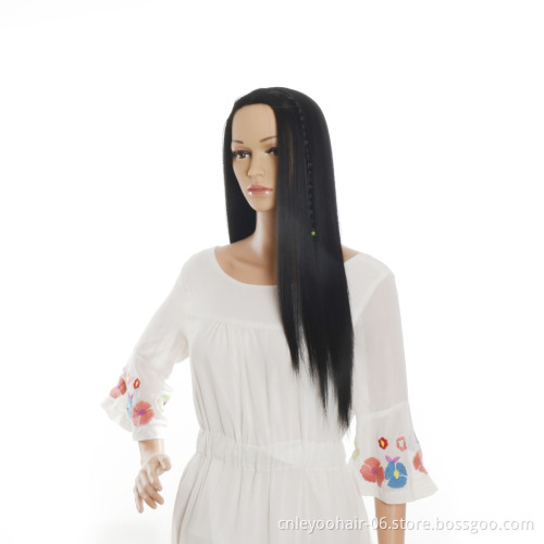 Cheap 24 Inch Long Straight Wig Colorful Factory Discount Synthetic Yaki Wig Cosplay Wig for Men